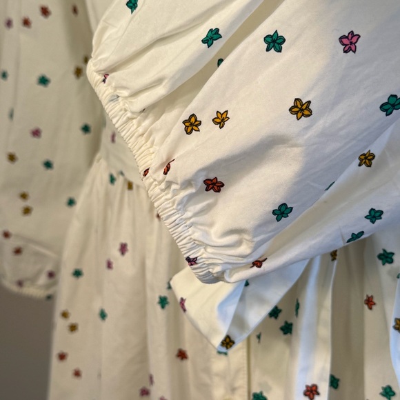 Talbots Poplin Shirtdress - Blissful Floral Size 16 - Picture 8 of 16